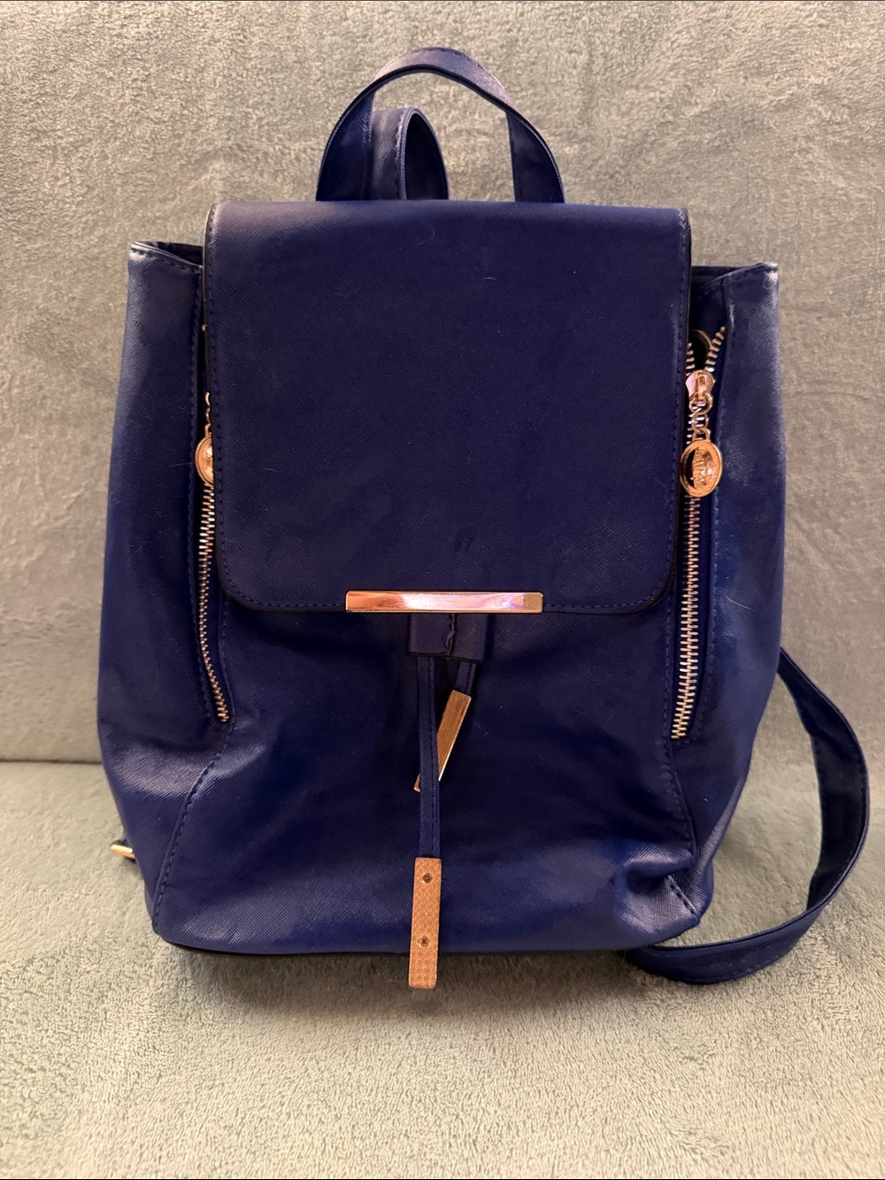 Women’s Navy Blue Backpack Purse